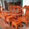 bo ban ghe huong da tay 10 100x100 - Bộ bàn ghế Tần Thủy Hoàng cột 12 gỗ hương đá (cột liền)