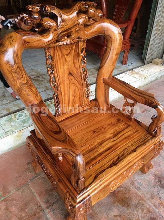 IMG 4258 - Bộ bàn ghế gỗ gụ ta tay 12 vân cực đẹp